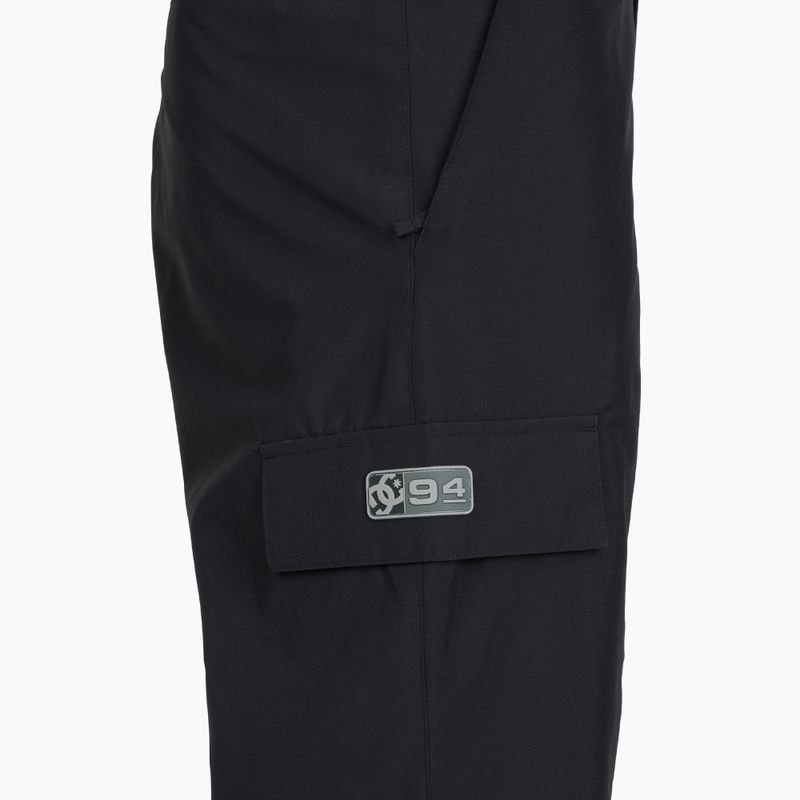 Pantaloni da snowboard da uomo DC Docile Bib nero 6