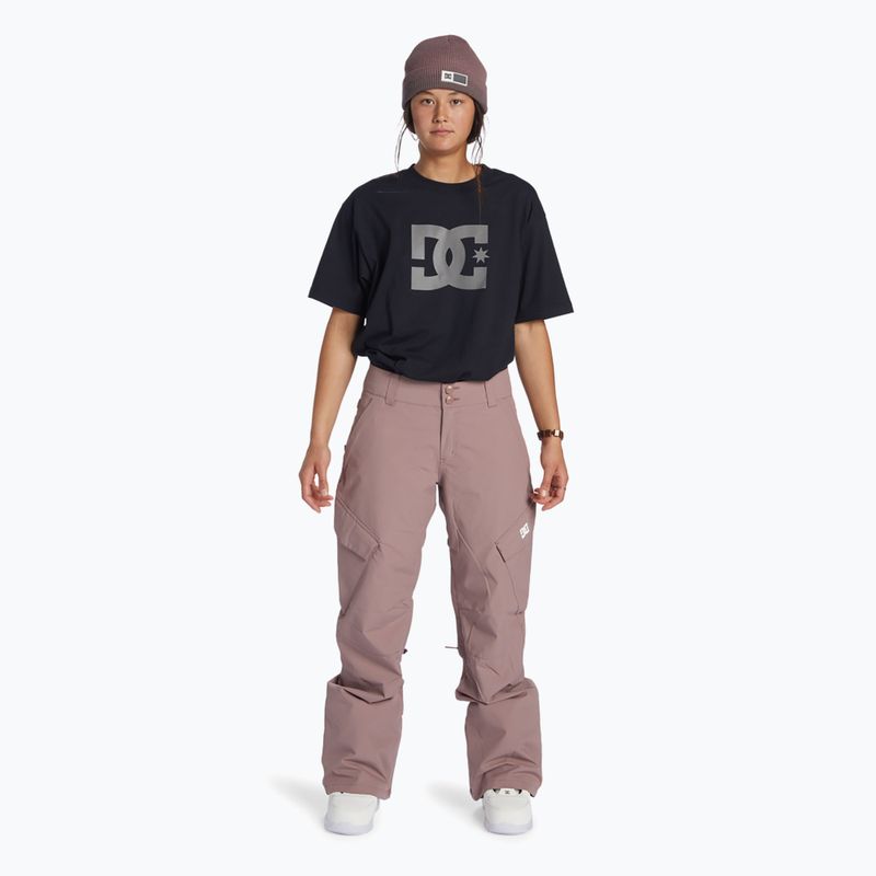 Pantaloni da snowboard da donna DC Nonchalant twilight mauve 2