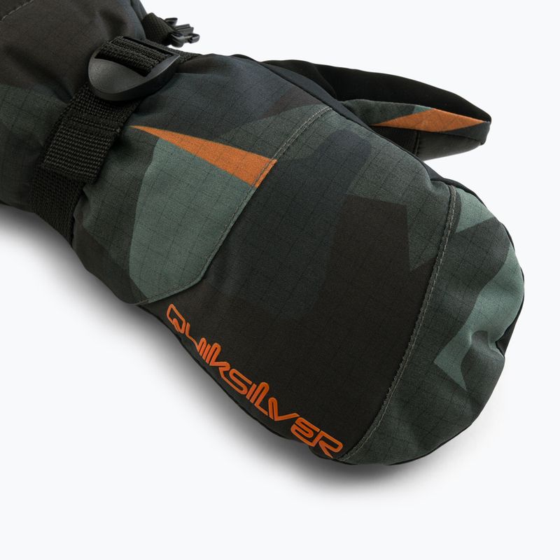Quiksilver Mission Mitt guanto da snowboard per bambini puzzle camo sea spray 4
