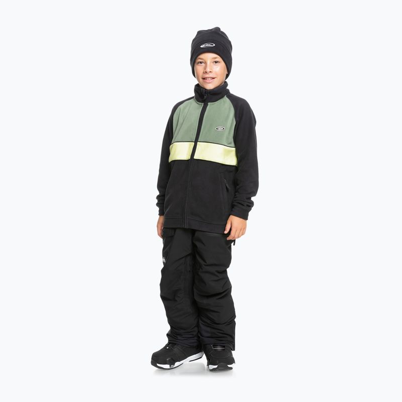 Felpa da snowboard Quiksilver Explore Fleece da bambino nero vero 2
