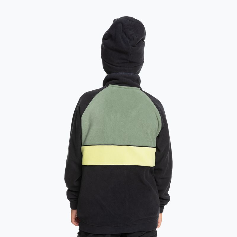 Felpa da snowboard Quiksilver Explore Fleece da bambino nero vero 3