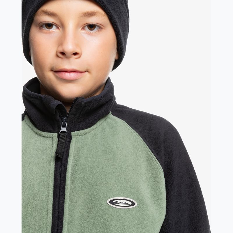 Felpa da snowboard Quiksilver Explore Fleece da bambino nero vero 5
