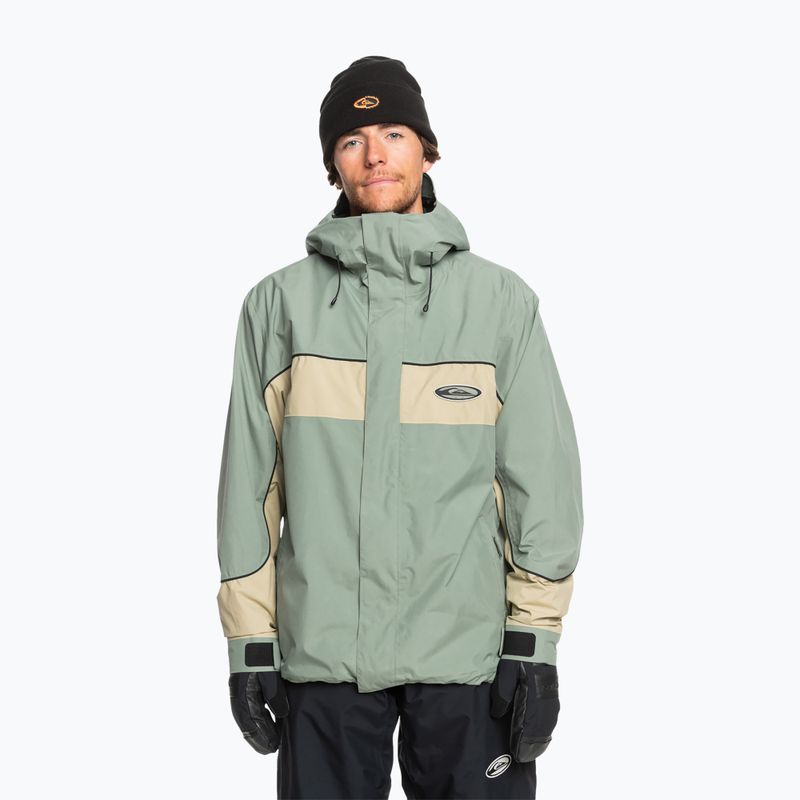 Giacca da snowboard Quiksilver High Altitude Gore-Tex sea spray da uomo