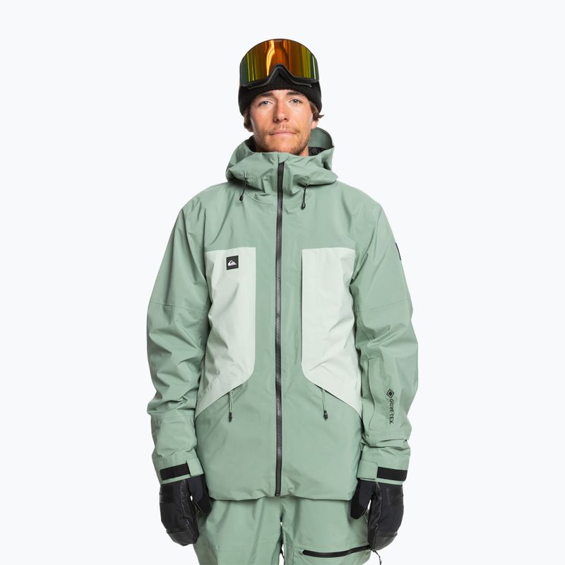 Giacca da snowboard Quiksilver Forever Stretch Gore-Tex sea spray da uomo