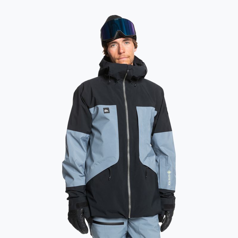 Giacca da snowboard Quiksilver Forever Stretch Gore-Tex flint stone da uomo