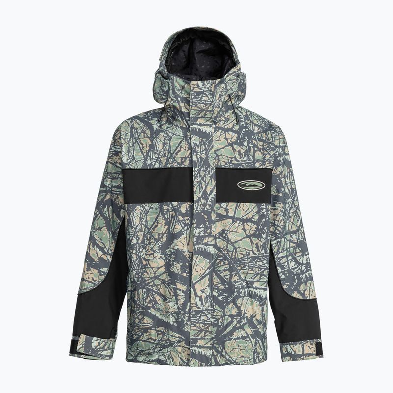 Giacca da snowboard Quiksilver High Altitude 20K woodland abstract sea spray da uomo 5