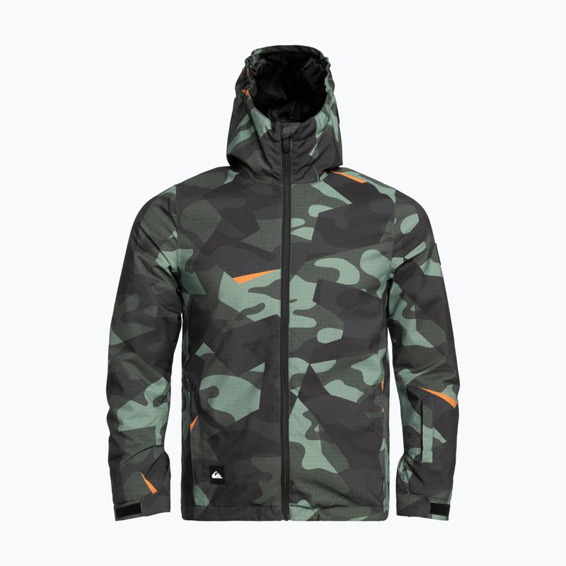 Giacca da snowboard Quiksilver Mission Printed puzzle camo sea spray da bambino 5