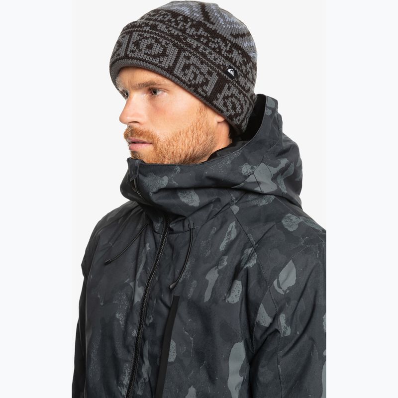Cappello invernale Quiksilver Archive da uomo nero vero 4