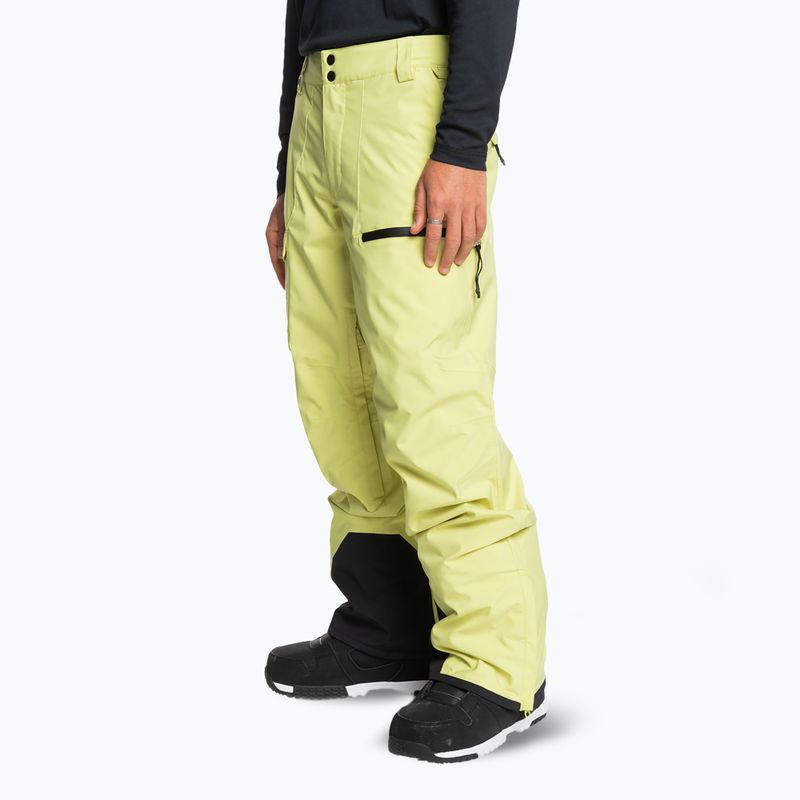 Pantaloni da snowboard Quiksilver Utility da uomo verde sedano 4