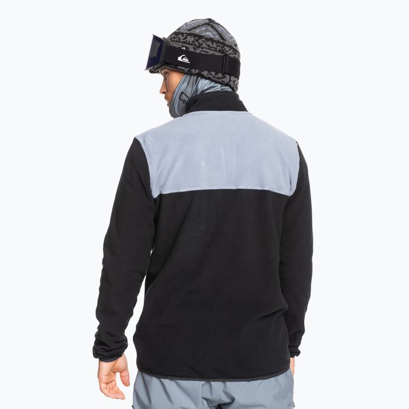 Felpa da snowboard Quiksilver Aker Full Zip da uomo nero vero 2