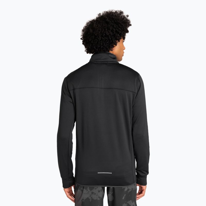 Felpa da snowboard Quiksilver Steep Point Half Zip Fleece da uomo nero vero 3