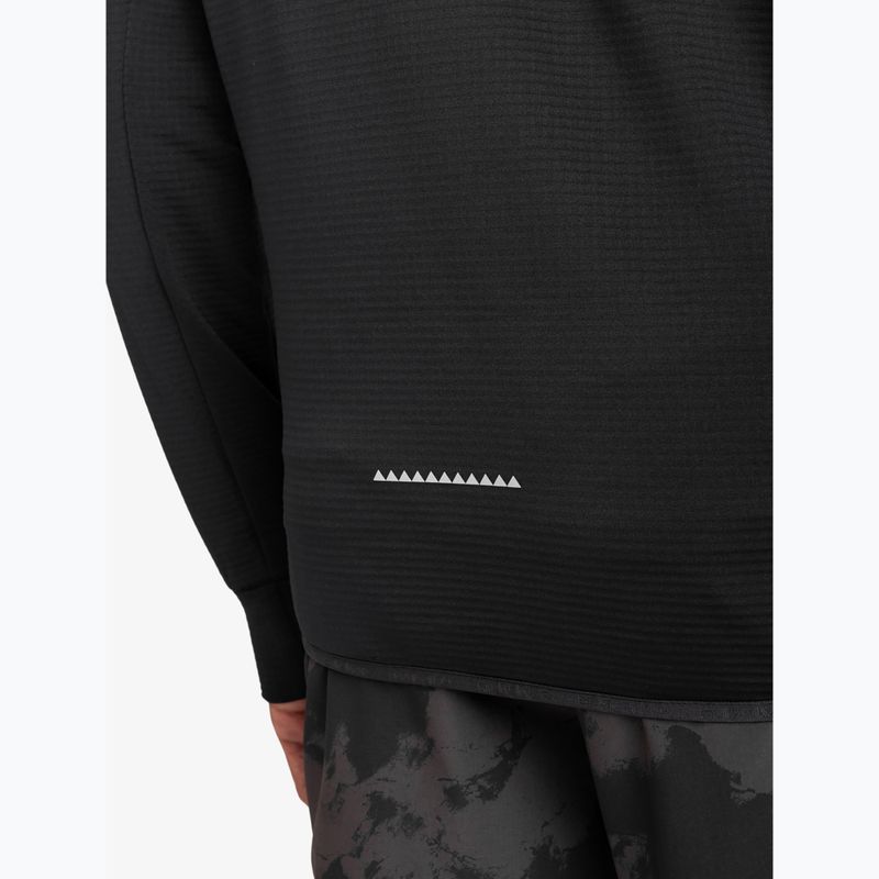 Felpa da snowboard Quiksilver Steep Point Half Zip Fleece da uomo nero vero 6