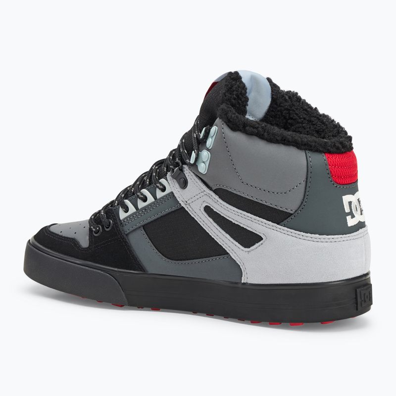 Scarpe DC Pure High-Top da uomo grigio / nero / rosso 3