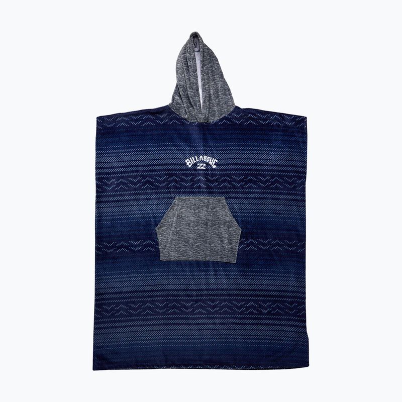 Poncho con cappuccio Billabong da uomo, colore blu polvere