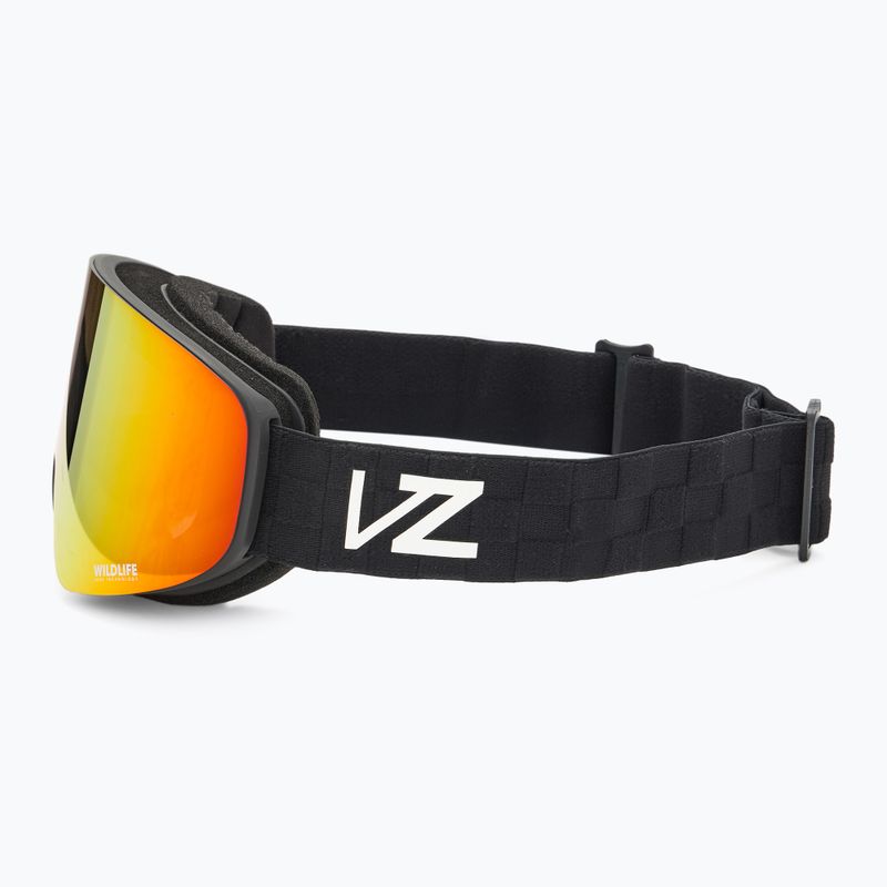 VonZipper Encore nero satinato/fuoco di bosco cromato occhiali da snowboard 4