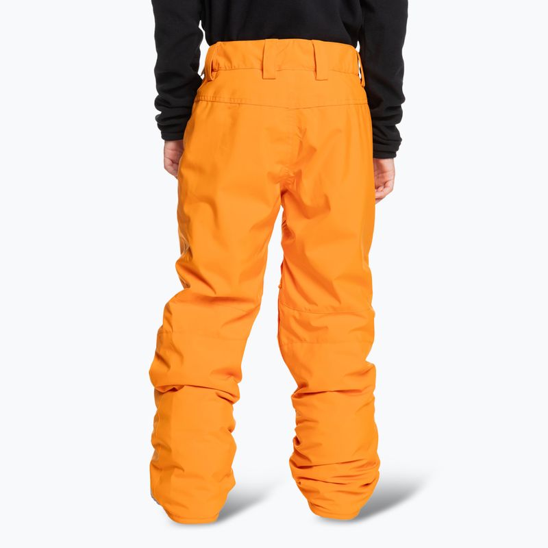 Pantaloni da snowboard Quiksilver Estate orange pepper da bambino 3