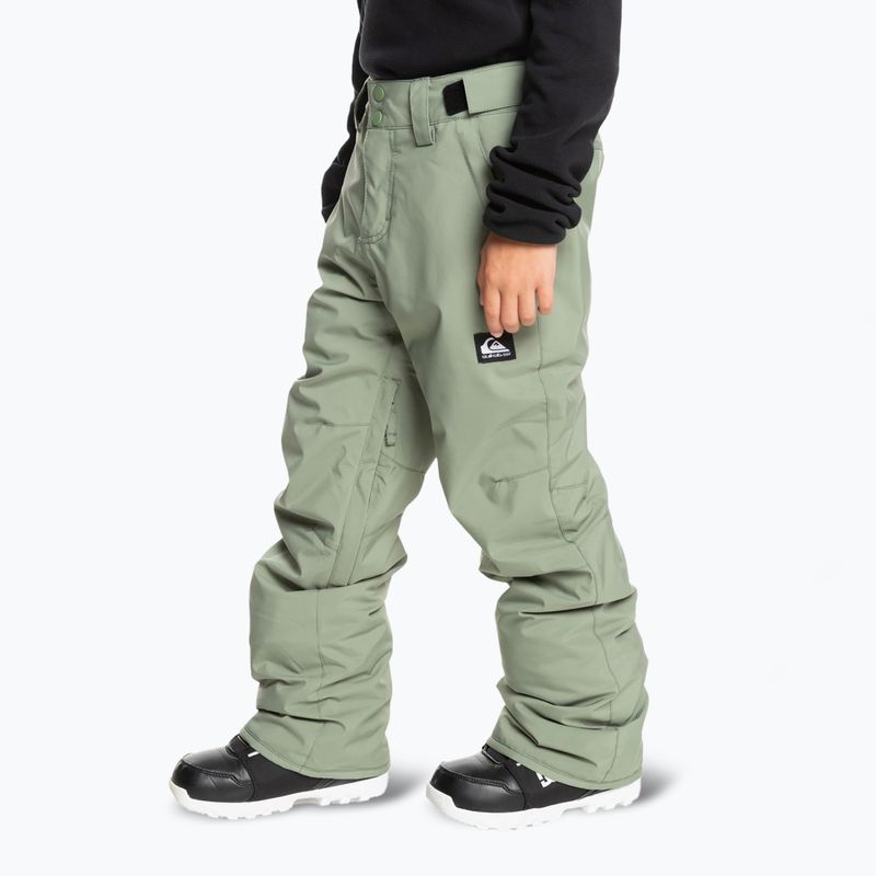 Pantaloni da snowboard Quiksilver Estate sea spray da bambino 4