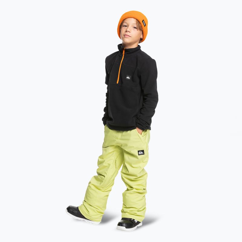 Pantaloni da snowboard Quiksilver Estate verde sedano da bambino 2