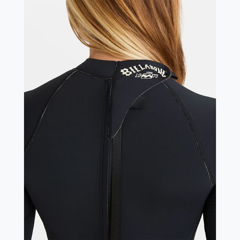 Billabong donna 2/2 mm Spring Fever Natural Back Zip LS Spring nero swim foam 6