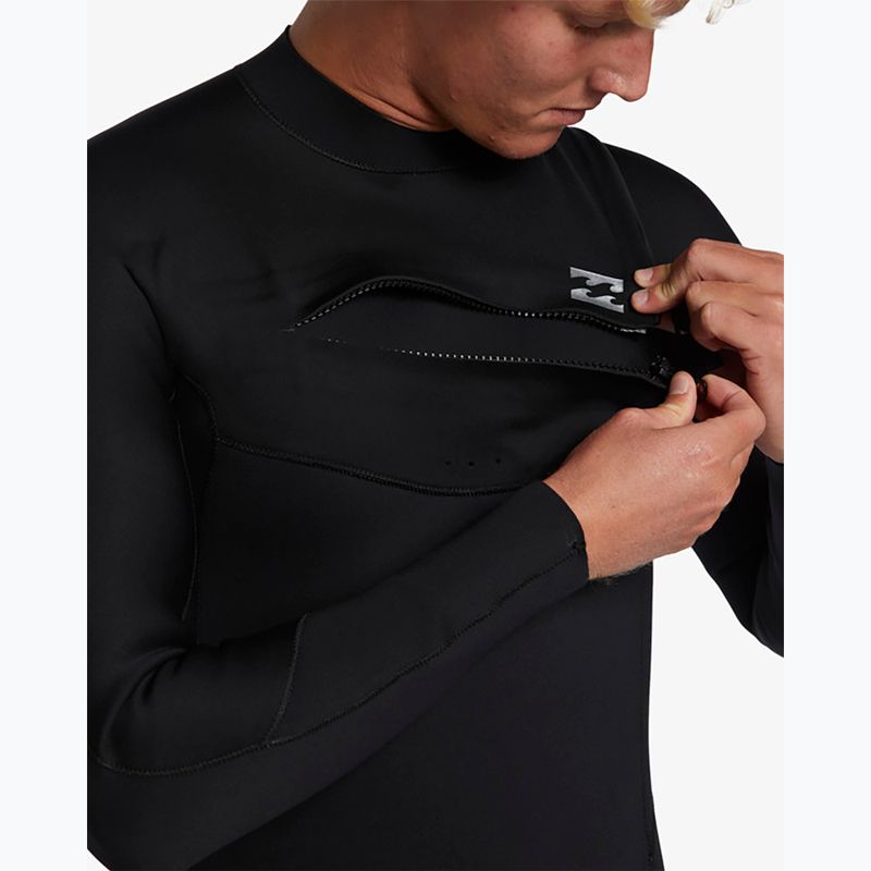 Billabong Swim Foam 5/4 mm Foil Chest Zip GBS nero da uomo 4
