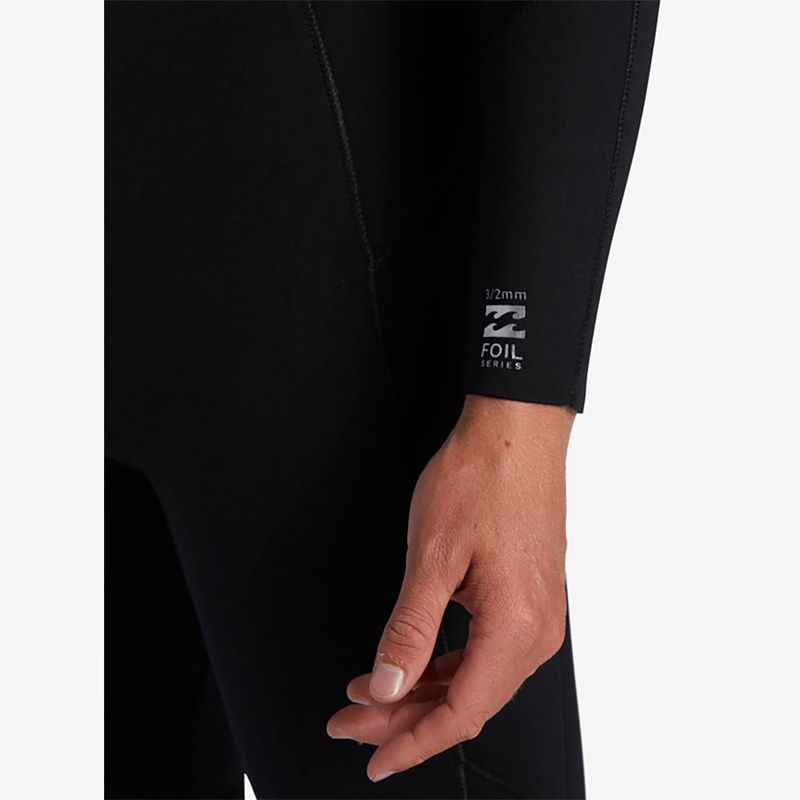 Billabong Swim Foam 5/4 mm Foil Chest Zip GBS nero da uomo 5
