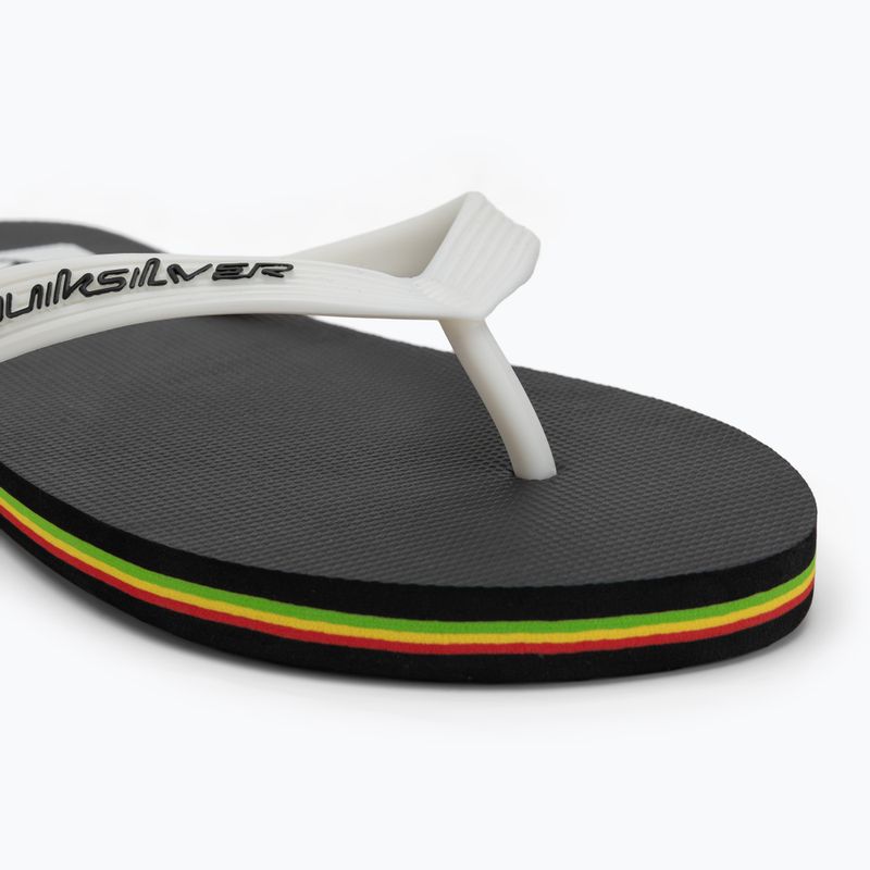 Infradito Quiksilver Molokai nero rasta da uomo 7