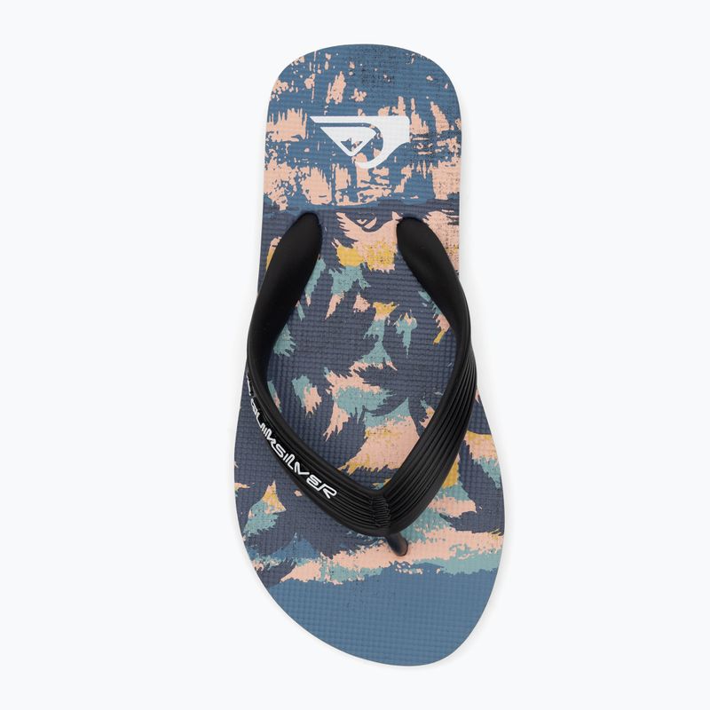Quiksilver Molokai Art 25 Youth infradito infuocato blu coronet tropicamo 5