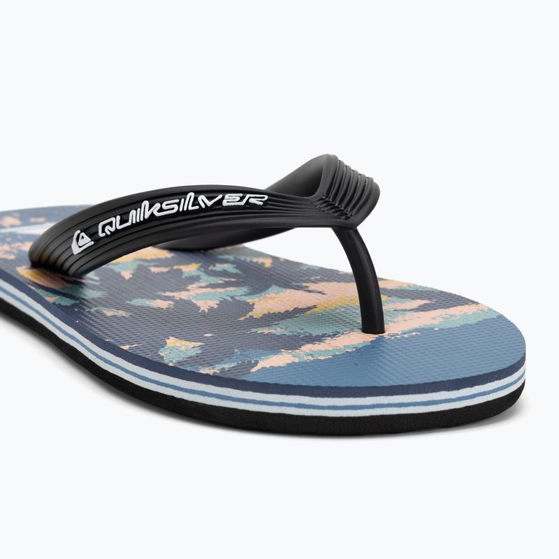 Quiksilver Molokai Art 25 Youth infradito infuocato blu coronet tropicamo 7