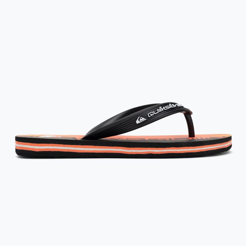 Quiksilver Molokai Art 25 Youth infradito wordblock corallo infuocato 2