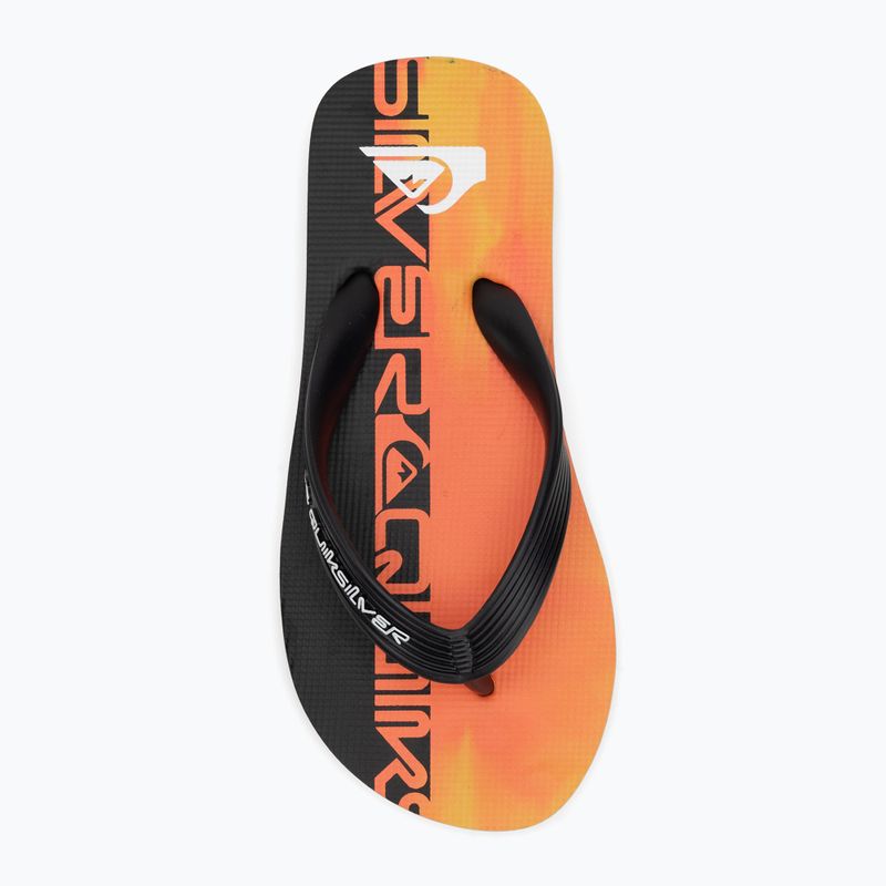 Quiksilver Molokai Art 25 Youth infradito wordblock corallo infuocato 5