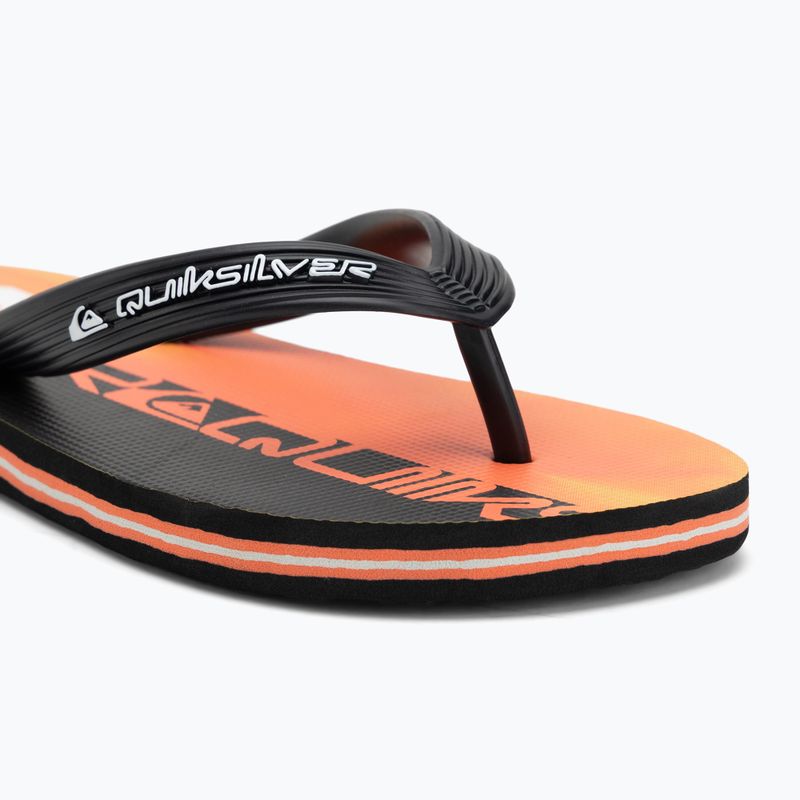 Quiksilver Molokai Art 25 Youth infradito wordblock corallo infuocato 7