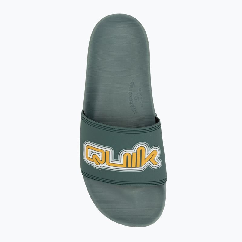 Quiksilver uomo Rivi Wordmark Slide II infradito sage 5