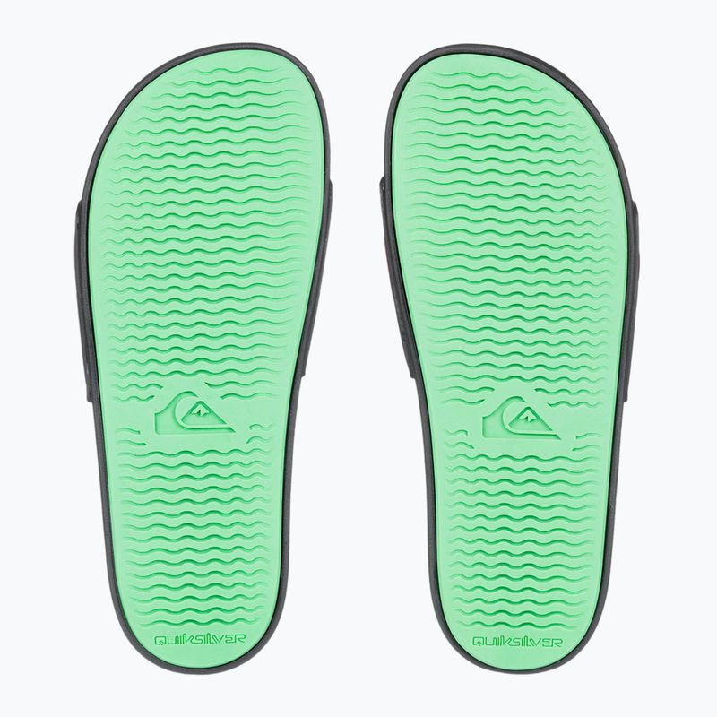 Quiksilver uomo Rivi Wordmark Slide II infradito rasta nero 2