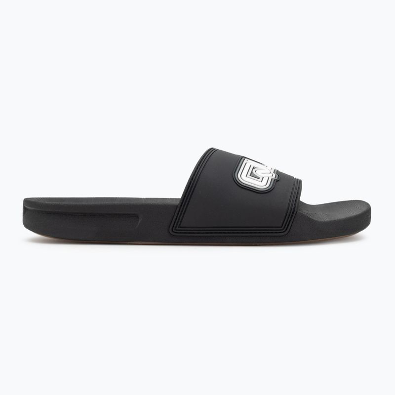 Quiksilver uomo Rivi Wordmark Slide II infradito nero 5 2