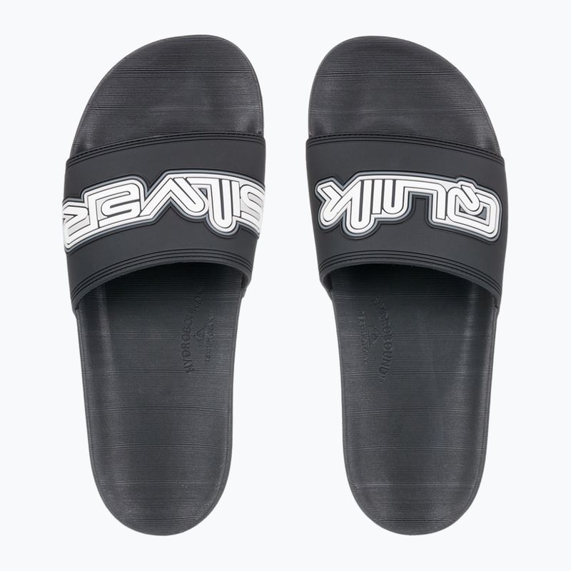 Quiksilver uomo Rivi Wordmark Slide II infradito nero 5 2