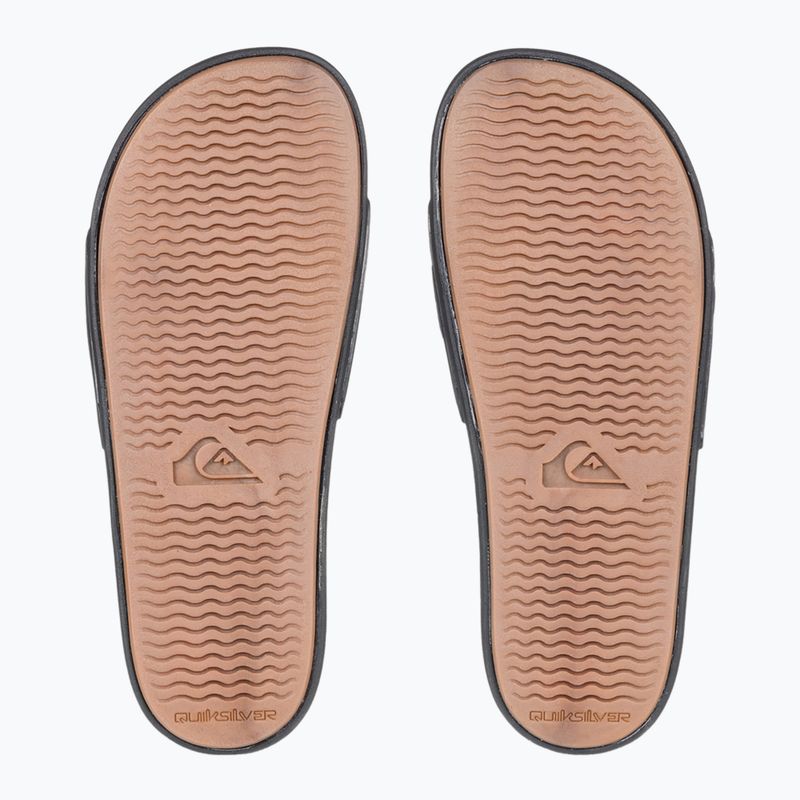 Quiksilver uomo Rivi Wordmark Slide II infradito nero 5 3
