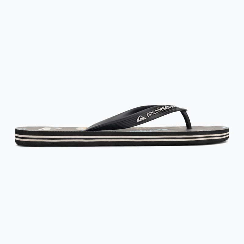 Quiksilver Molokai infradito da uomo Art 25 nero naturama 2