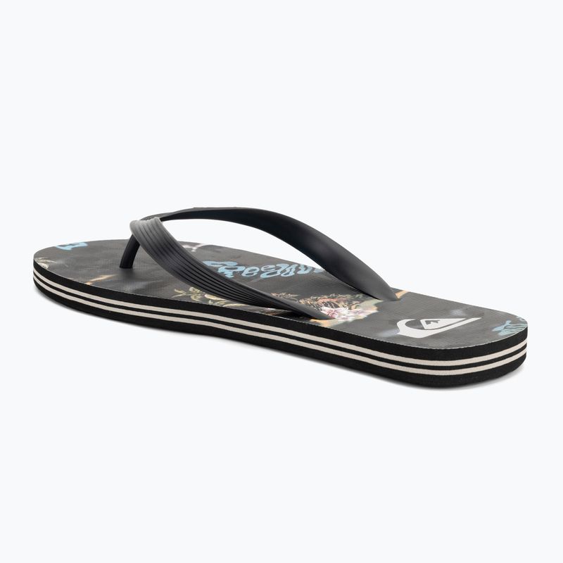 Quiksilver Molokai infradito da uomo Art 25 nero naturama 3