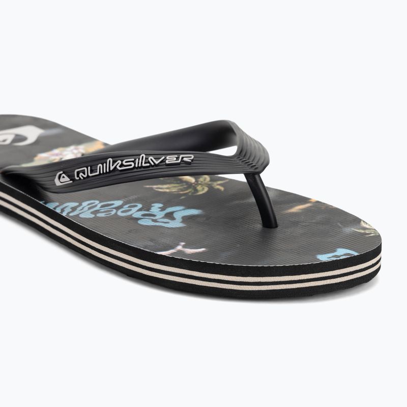 Quiksilver Molokai infradito da uomo Art 25 nero naturama 7