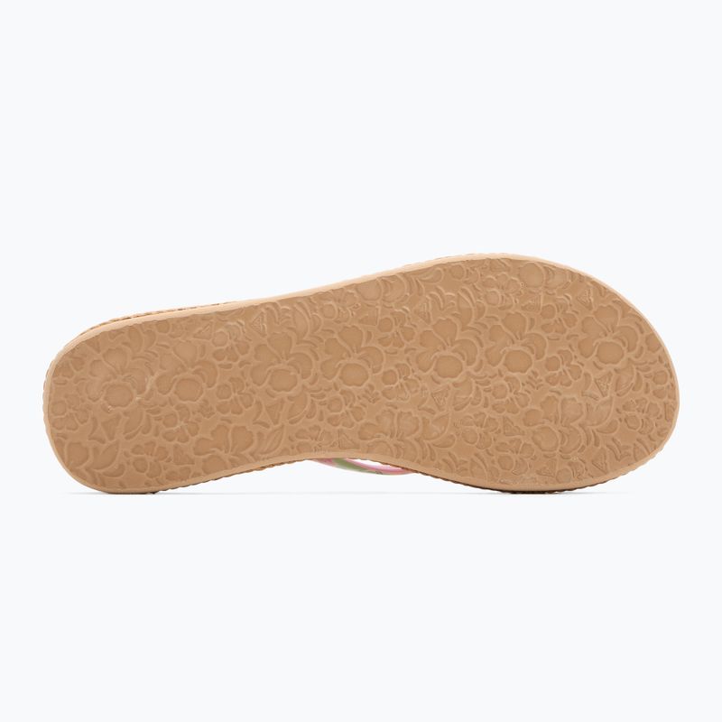 ROXY South Beach III infradito da donna verde/rosa 4