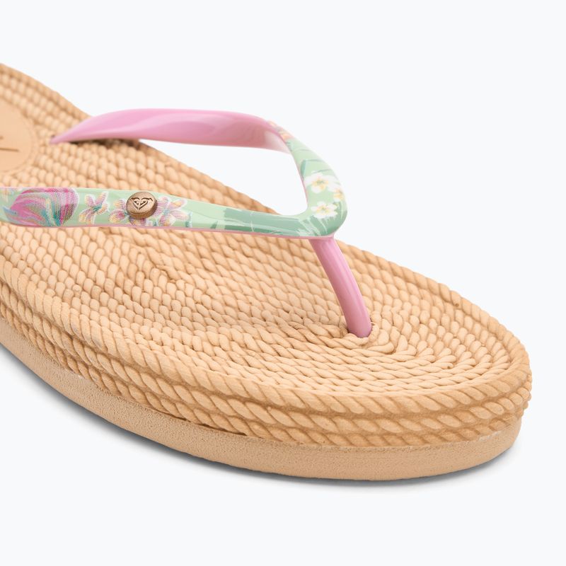 ROXY South Beach III infradito da donna verde/rosa 7