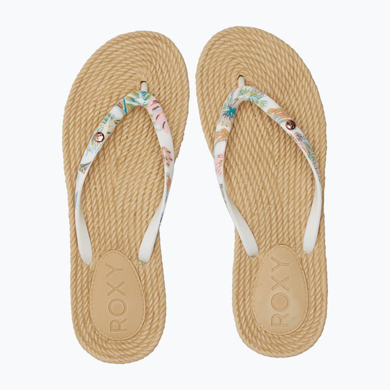 Infradito da donna ROXY South Beach III con stampa nera 2