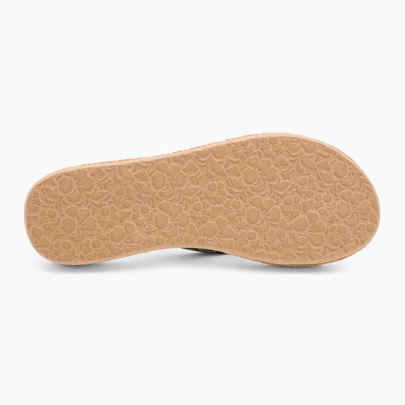 Infradito da donna ROXY South Beach III con stampa nera 4