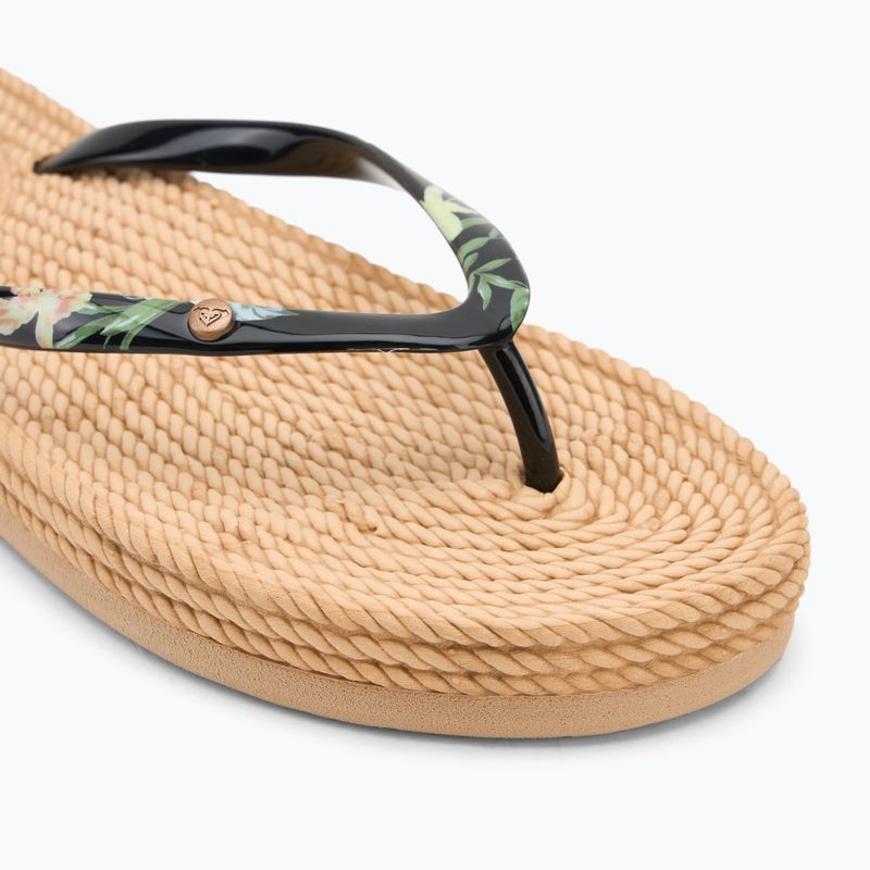 Infradito da donna ROXY South Beach III con stampa nera 7