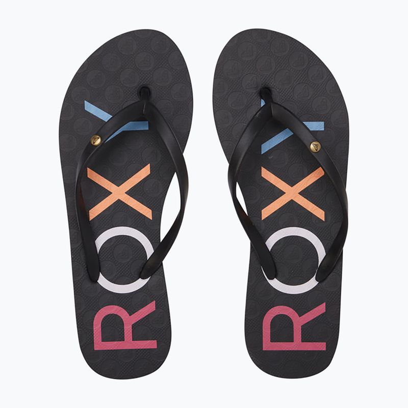 ROXY Sandy III infradito donna bianco/arcobaleno monogramma 2