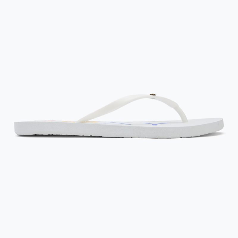 ROXY Sandy III infradito donna bianco/arcobaleno monogramma 2
