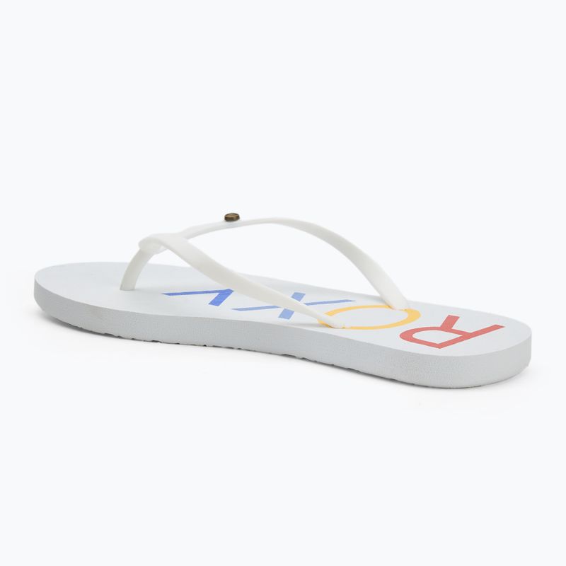 ROXY Sandy III infradito donna bianco/arcobaleno monogramma 3
