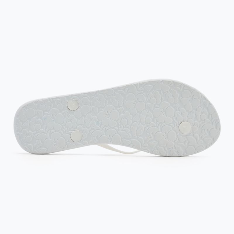 ROXY Sandy III infradito donna bianco/arcobaleno monogramma 4
