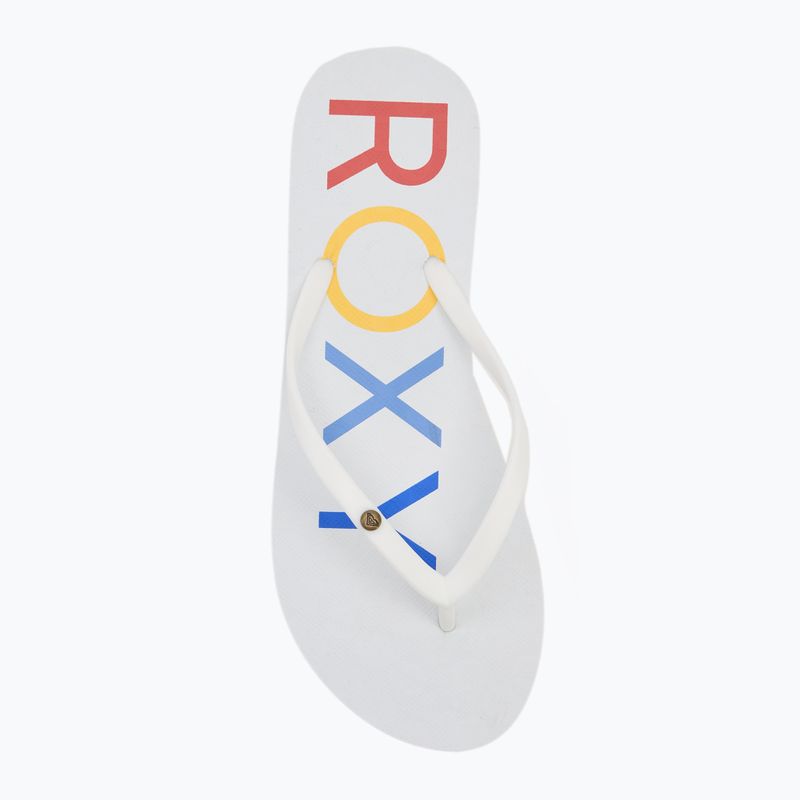 ROXY Sandy III infradito donna bianco/arcobaleno monogramma 5