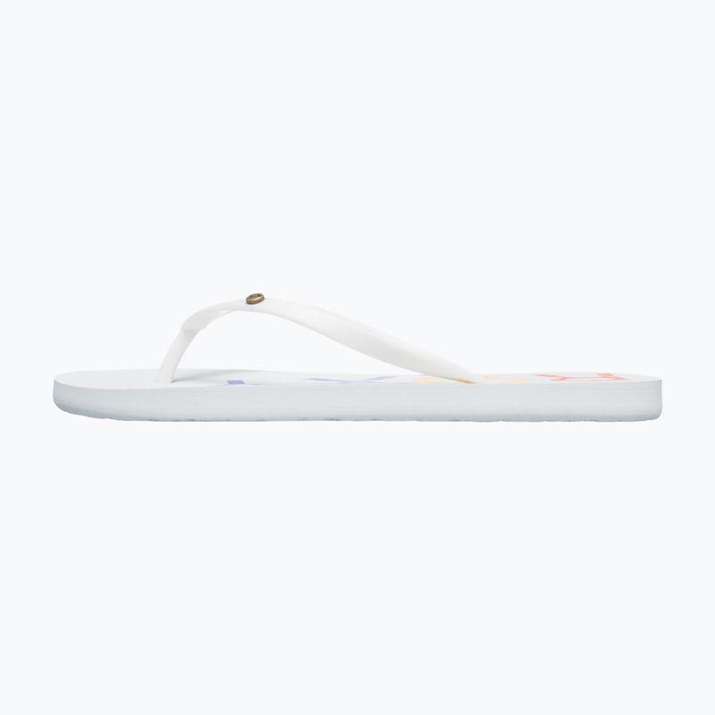 ROXY Sandy III infradito donna bianco/arcobaleno monogramma